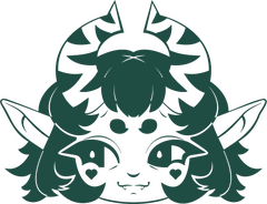 Mizutara Mascot A whimsical swamp-dwelling water demon who creates magical creatures using alchemy, representing the fantasy art brand’s enchanted world